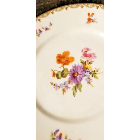 Antique fine Porcelain Beyer & Bock, Royal Rudolstadt, Volkstedt -Rudolstadt 24K - Picture 14 of 16